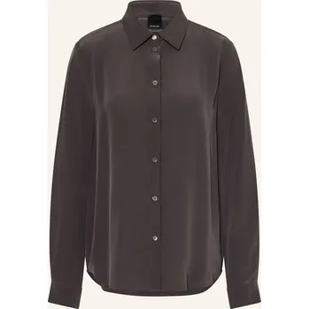 Dámská halenka Pinko Dámská Košilová Halenka Crackers Z Hedvábí, tmavě šedá, 38