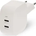 Nedis WGCHA45WWT 45 W GaN rychlý USB nabíjecí adaptér 2.25 A / 3 A / 2x USB-C / bílá