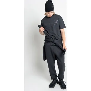 Reporter Young | Chlapecké šedé tepláky s gumou v pase a reflexním potiskem „SCIENCE“ na nohavici - Barva ŠEDÁ, Velikost 152 243-0117B-34-190-1