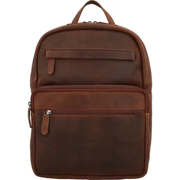 Městský batoh Stylový kožený batoh GW Nasim, hnědý