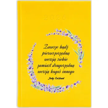 Diář Knižní diář 2026 A5 FunnyCase žlutý