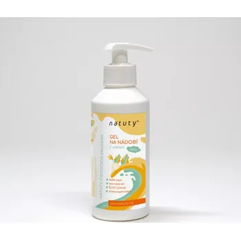 Prací gel Gel na nádobí s vůní citronu 250ml (Tekutý prostředek na nádobí je určen na ruční mytí hrnců, talířů, skleniček, pánvic, příborů, apod.)