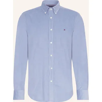 Pánské oblečení Tommy Hilfiger Pánská Manšestrová Košile Regular Fit, tmavě...