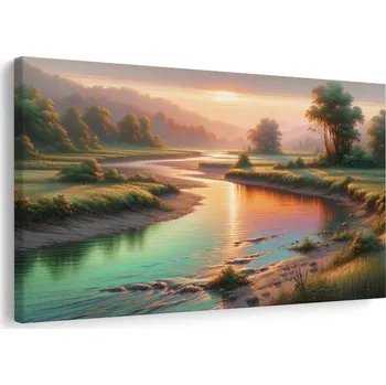 Obraz Dovido Obraz řeka v podvečer