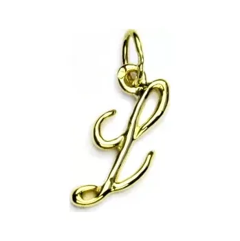 Přívěsek Zlatý přívěsek, žluté zlato, písmenko L - P 437 (Zlaté písmenko)