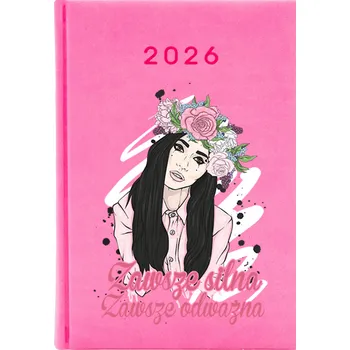 Kalendář Knižkový kalendář 2026 A5 růžový