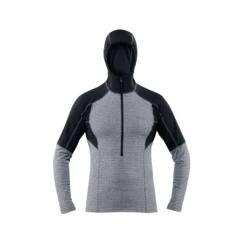 Pánská mikina Tilak Mera s kapucí charcoal/black XXL; Šedá mikina + DÁREK DLE VÝBĚRU!