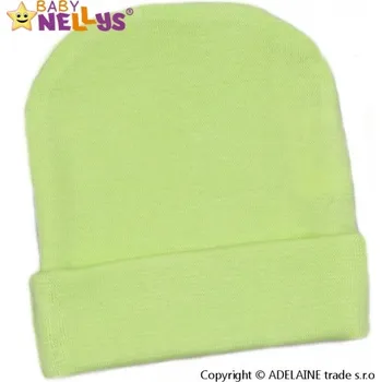 Kojenecké oblečení Baby Nellys Novorozenecká čepička - zelená, Velikost koj. oblečení 48 (0+)