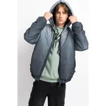 Reporter Young | Chlapecká šedá zimní prošívaná bunda s kapucí a ombre efektem - Barva ŠEDÁ, Velikost 152 243-0882B-11-900-1