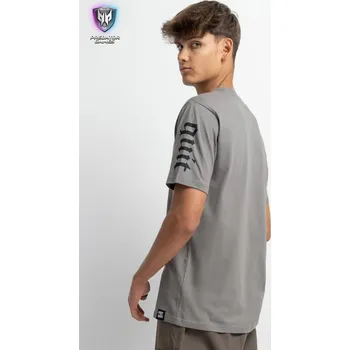 Reporter Young | Chlapecké šedé tričko s potiskem na rukávech - Barva ŠEDÁ, Velikost 158 243-0440B-61-150-1