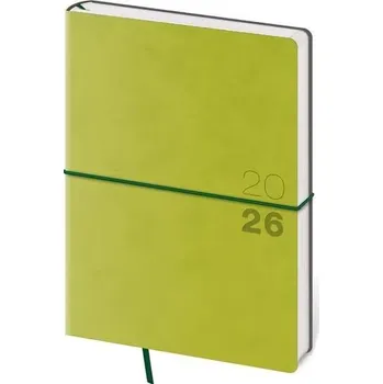 Diář Helma - Flexio - týdenní diář 2026, zelený, A5, 14,5 × 20,5 cm