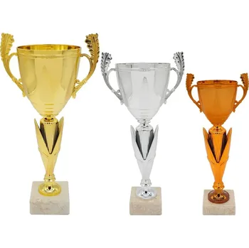 Pohár PE0169 Barva: zlato, Výška: 35,0 cm, Průměr kalichu: 12 cm