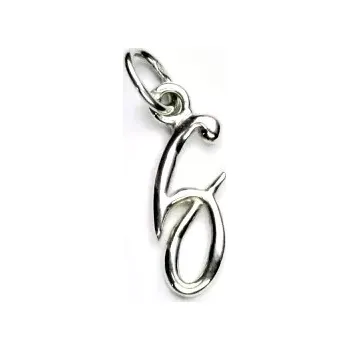 Přívěsek Stříbrný přívěsek, písmenko G - P 437 (Stříbrná abeceda)