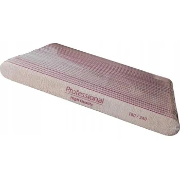 Profesionální sada ks rovných pilník na nehty 180/240 mm, tvar zebra