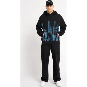 Reporter Young | Chlapecké černé CARGO kalhoty s kapsami na nohavicích - Barva ČERNÁ, Velikost 152 251-0110B-08-100-1