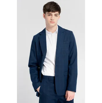 Reporter Young | Chlapecké modré kostkované sako - Barva MODRÁ, Velikost 176 251-0664B-01-481-1