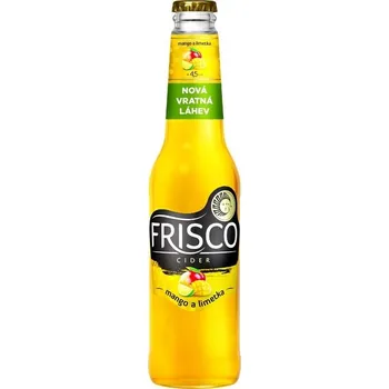 Pivo Cider Frisco Mango - Limetka 4,5% 0,33 sklo x 12 ks