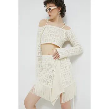 Dámská sukně Sukně GCDS SS23W660914 béžová 01X, vel. S