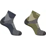 Salomon X Ultra Access Quarter ponožky gothic olive/grisaille vel. 36-38