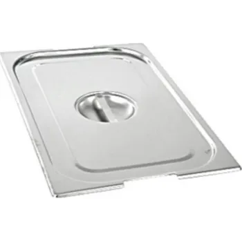 Plech na pečení TOMGAST Víko nerezové GN 1/1 plné s úchyty s výřezem na naběračku M-11001 UL