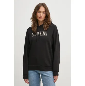 Dámská mikina Bavlněná mikina Calvin Klein Jeans J20J225579 černá 99X, vel. M