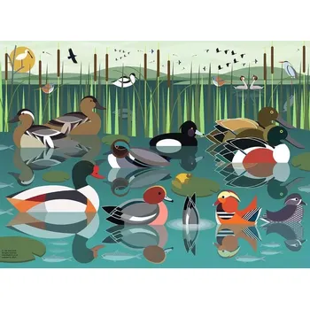 Puzzle RAVENSBURGER Mám rád vodní ptáky 500 dílků