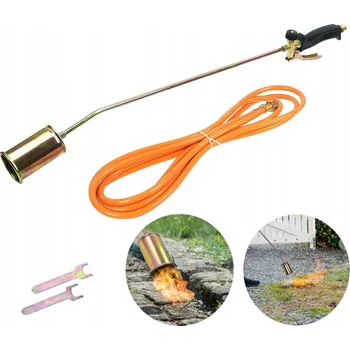 Horkovzdušná pistole Plynový hořák na lepenku, tryska 60 mm, pro opalování lepenky, 1850 °C