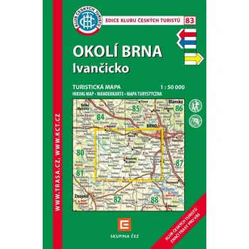 KČT 83 Okolí Brna, Ivančicko / turistická mapa 1:50T, 6. vydání