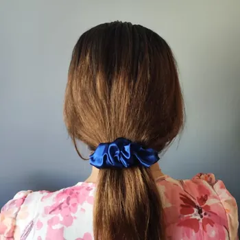 Spona do vlasů Scrunchie modrá