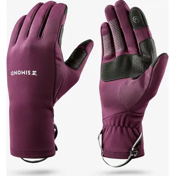 Rukavice SIMOND Turistické dotykové rukavice MT 500 XS FIALOVÁ|ČERNÁ