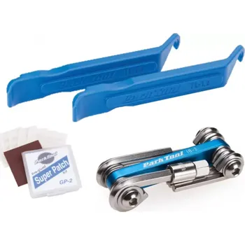 Park Tool Servisní balíček Park Tool -Multiklíč IB-2, samolepící záplaty GP-2, 2 montpáky TL-1-2