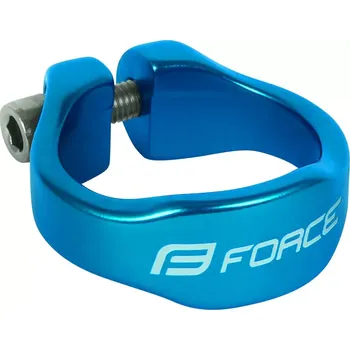 Sedlovka FORCE Objímka sedlovky Force, barevná - 34,9 mm barva modrá