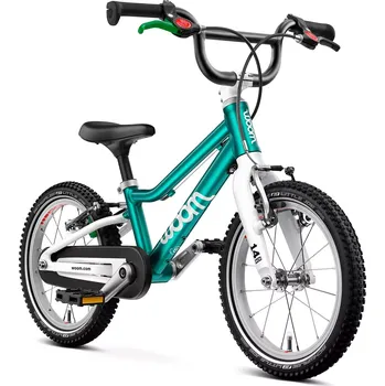 Odrážedlo WOOM BIKES Woom 2 GO metallic turquoise - dětské kolo 14" 2025
