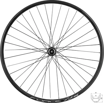 Zapletené kolo FORCE 29" Zapletené kolo Force XC Disc 622x19 HBM/FHM3050-CL 36d náboj Přední - rychloupínák uchycení kotouče Center Lock