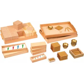 Dřevěná hračka NIENHUIS Zlatý perlový material