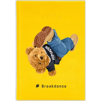 Diář Knižní diář 2026 A5 FunnyCase žlutý