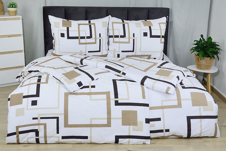 Povlečení flanel mikro 4dílné BILETA hnědé