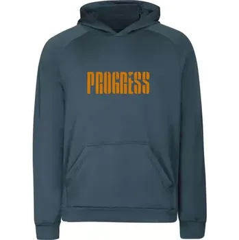 PROGRESS Progress DOSSER "Progress" pánská funkční mikina s kapucí, modrošedá velikost M
