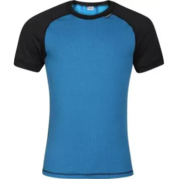 Pánské tričko PROGRESS Progress Micro Sense pánské funkční triko krátký rukáv, černá/modrá velikost M