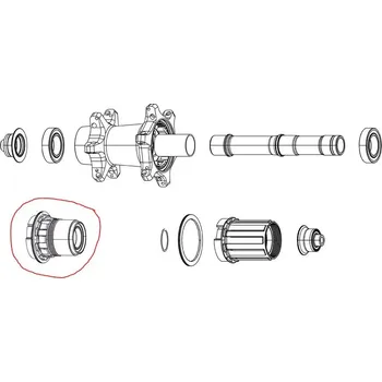 Zapletené kolo ZIPP Ořech ZIPP FREEHUB KIT COGNITION NSW SRAM XDR