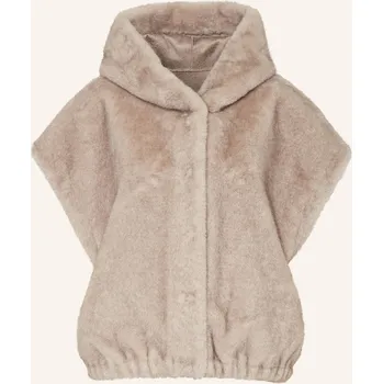 Dámský kabát Studio Ar Dámská Bunda Z Umělé Kožešiny Olena, světle šedá, 36