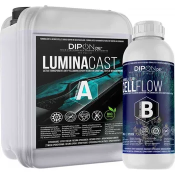 Průmyslové lepidlo DIPON LuminaCast 10 Cell Flow 15 kg - Středně viskózní epoxidová pryskyřice, tloušťka 20 mm