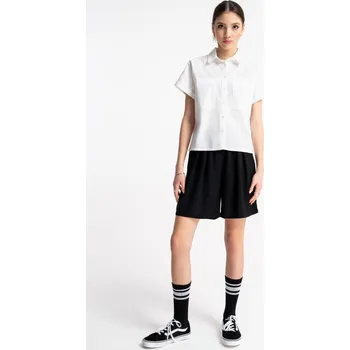 Reporter Young | Dívčí elegantní černé krátké šortky se širokými nohavicemi - Barva ČERNÁ, Velikost 170 251-0112G-08-100-1