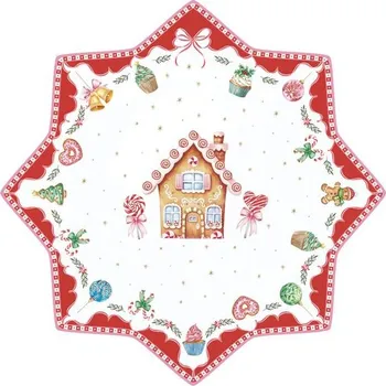 Vánoční podnos na dort hvězda Sweet Christmas 32cm, Easy Life