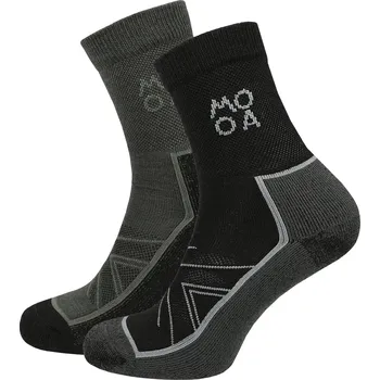 Pánské ponožky Ponožky MOOA Merino Adventure 2-pack Velikost ponožek: 39-42 / Barva: mix2