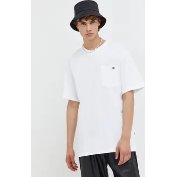 Bavlněné tričko Dickies bílá barva DK0A4YFCWHX1 00X, vel. S
