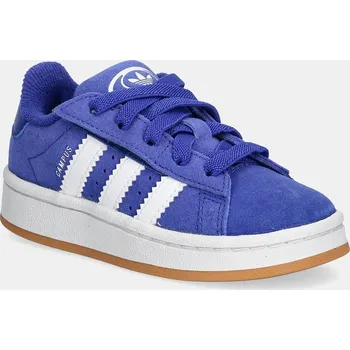 Chlapecké tenisky Dětské semišové sneakers boty adidas Originals CAMPUS 00s modrá barva, JR5787 57X, EUR 23