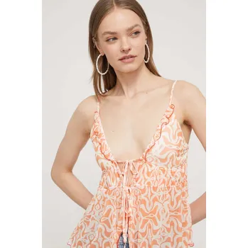 Top Desigual TOPI dámský, oranžová barva, 24SWTKAG 22X, vel. M