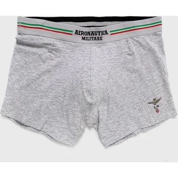 Boxerky Boxerky Aeronautica Militare (2-pack) pánské, šedá barva AM1UBX002 09X, vel. XXL