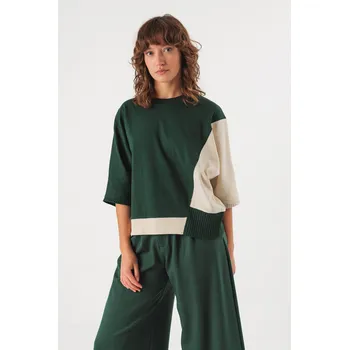 Tričko SKFK Aloria G9 zeleno-krémové s krátkým rukávem Velikost: 42